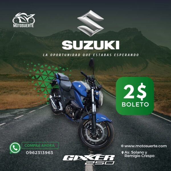 Ticket - Sorteo Suzuki Gixxer 250